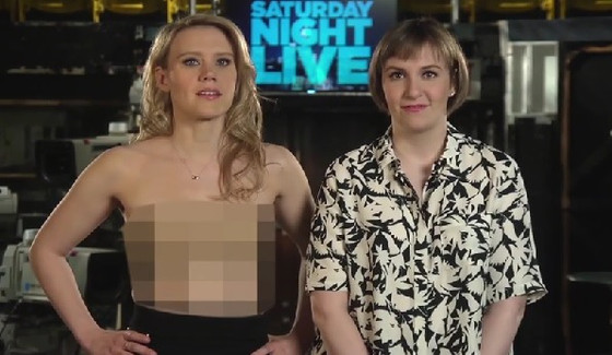 Lena Dunham, Kate McKinnon, SNL Lena Dunham, Kate McKinnon, SNL